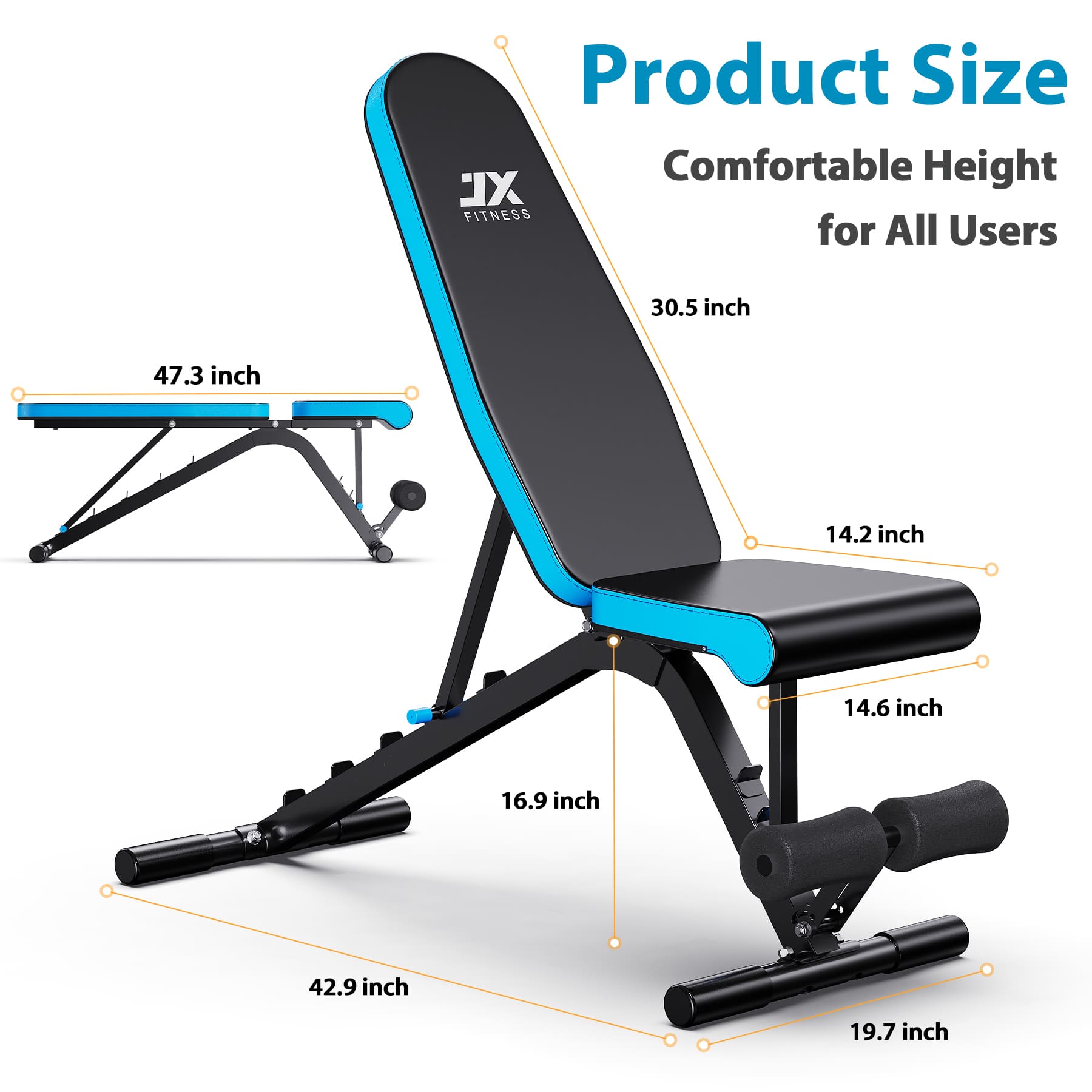 JX FITNESS Weight Bench 501
