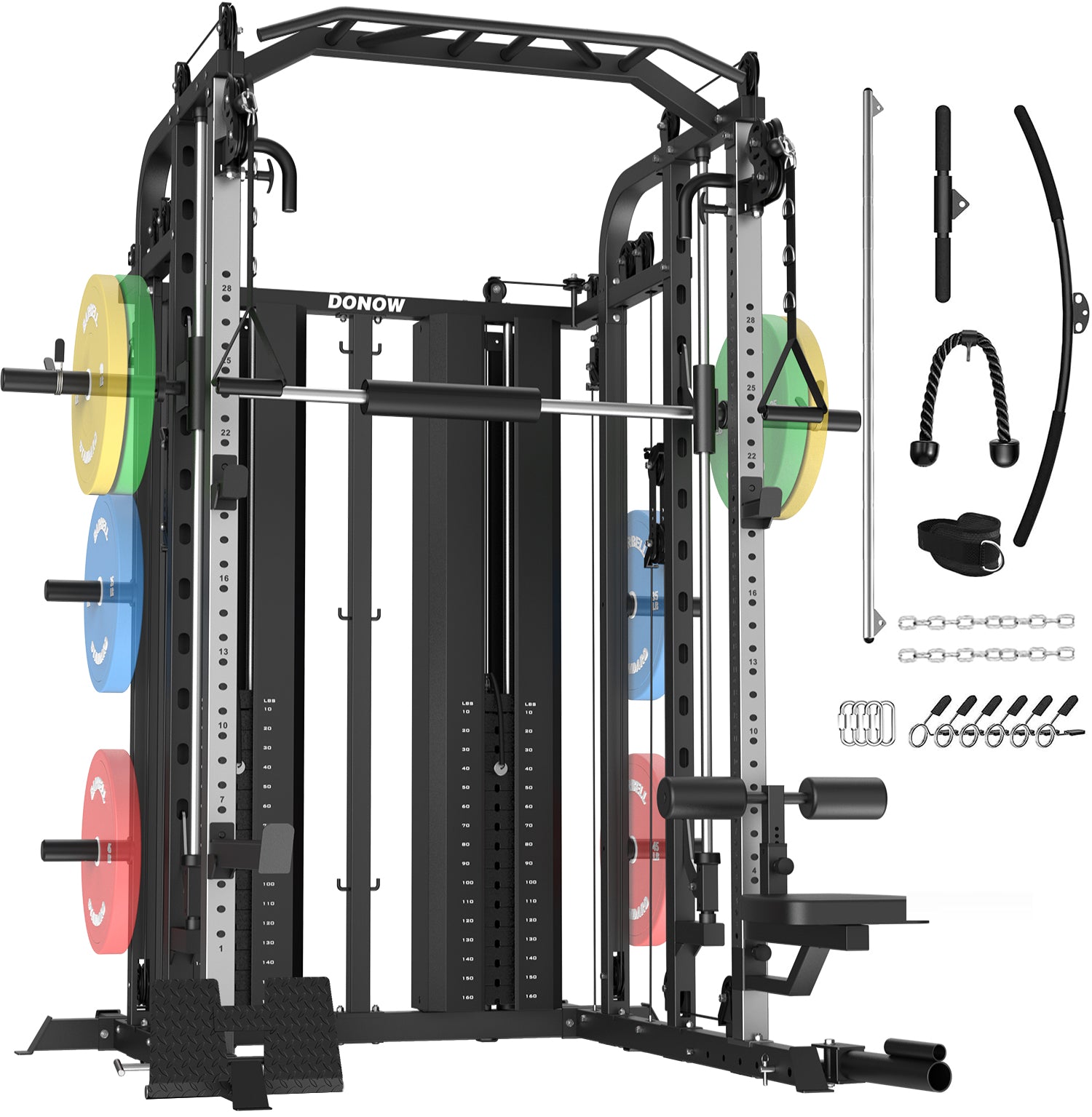 Smith Machine with 320lbs Weight Stack DN-938B