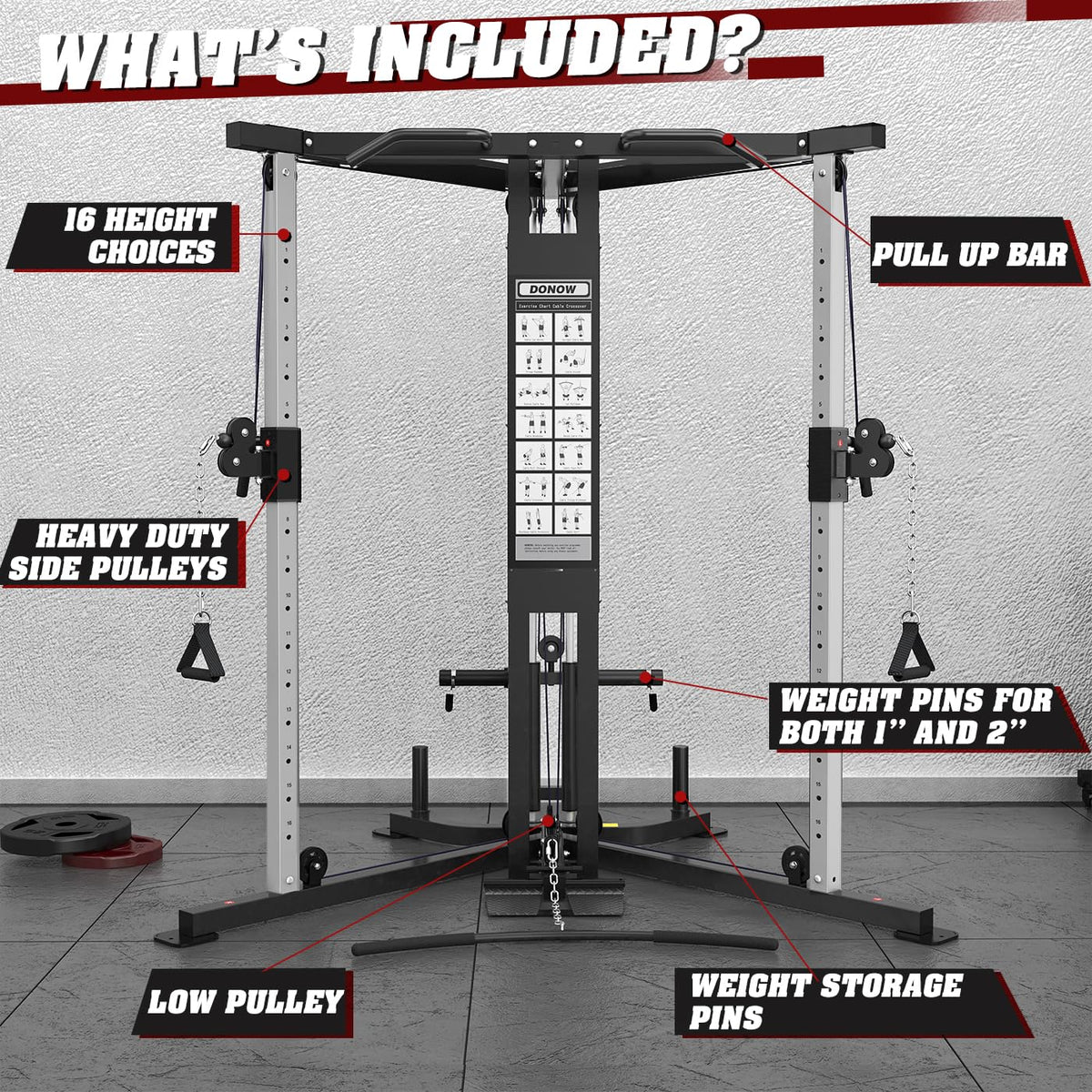 Cable Crossover Machine Functional Trainer