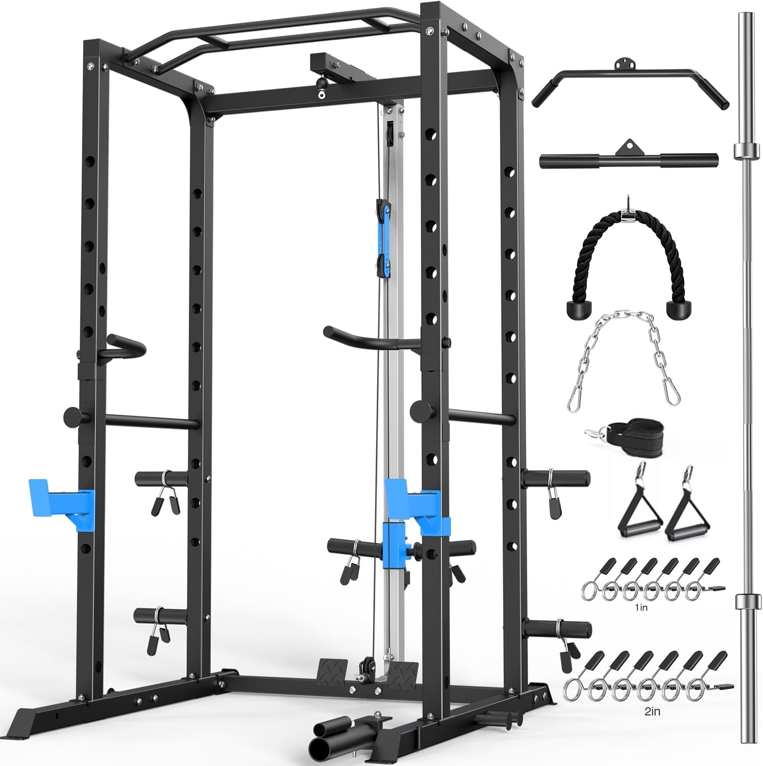 Power Cage, Multi-Functional Power Rack with Complete Attachments 896