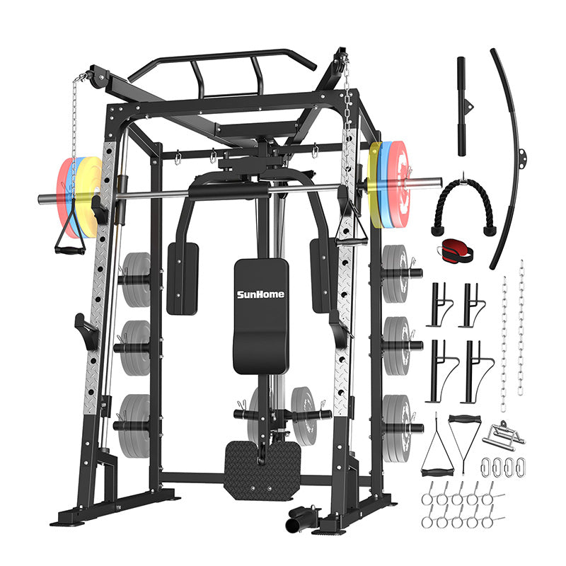 Smith Machine Power Rack(Pro Bench and Plates Optional)