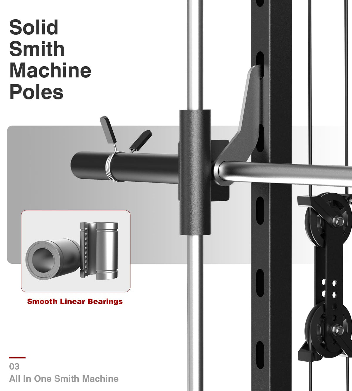 Smith Machine with 320lbs Weight Stack