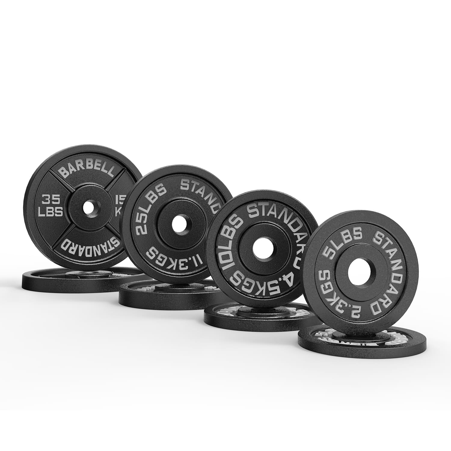 2 Inch Cast Iron Weight Plates Package 150lbs(2*5lbs+2*10lbs+2*25lbs+2*35lbs)