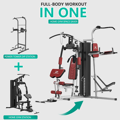 Multi-Gym Station with Power Tower & Stepper UF-1186L