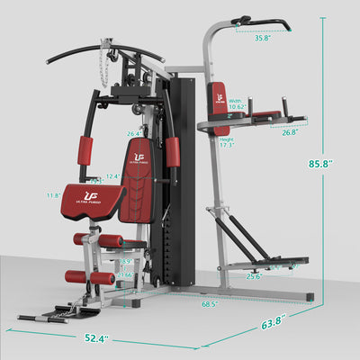Multi-Gym Station with Power Tower & Stepper UF-1186L