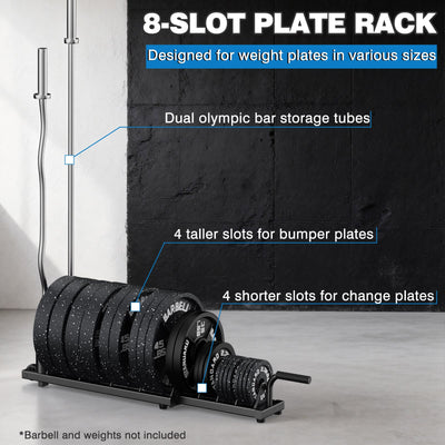 Weight Rack for Weight Plates & Olympic Bars BK-607