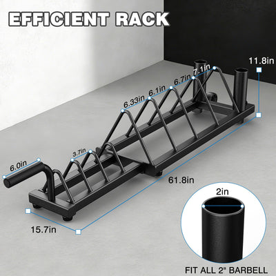 Weight Rack for Weight Plates & Olympic Bars BK-607