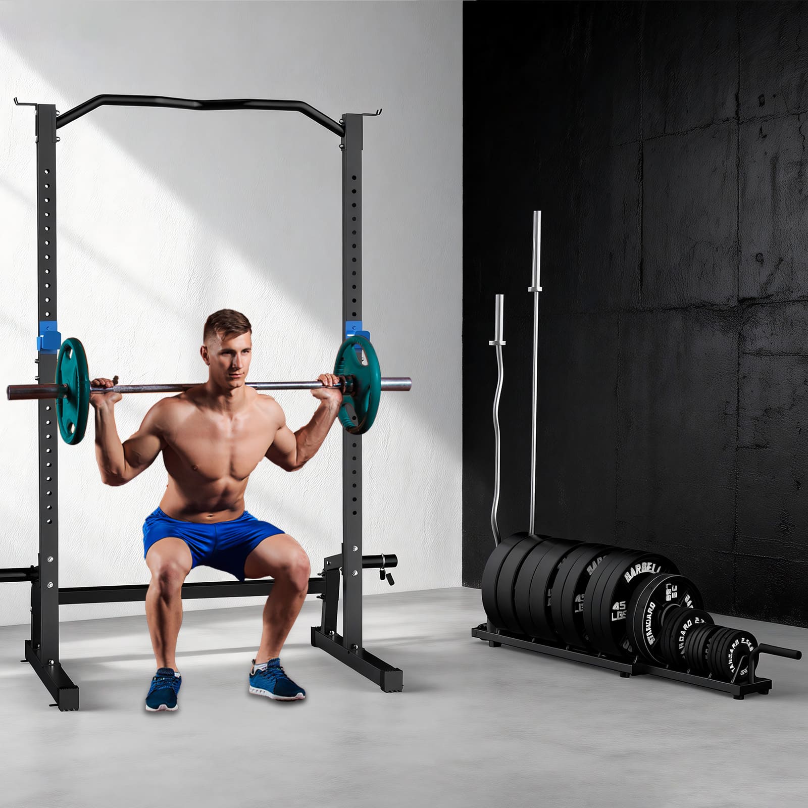 Weight Rack for Weight Plates & Olympic Bars BK-607