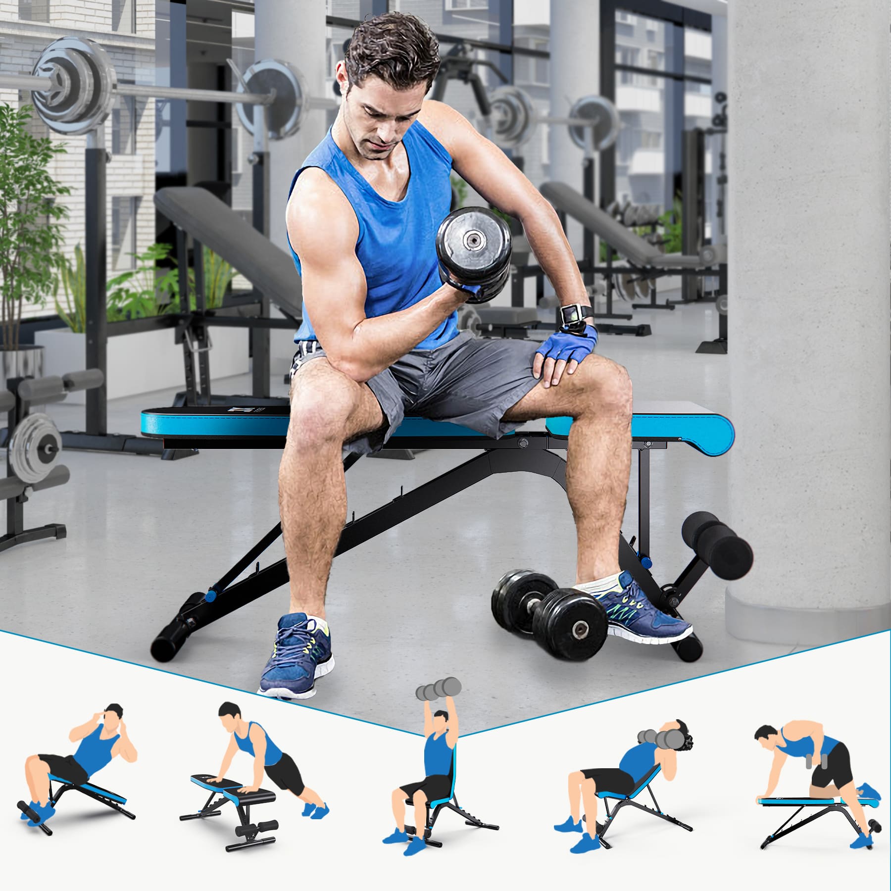 JX FITNESS Weight Bench 501