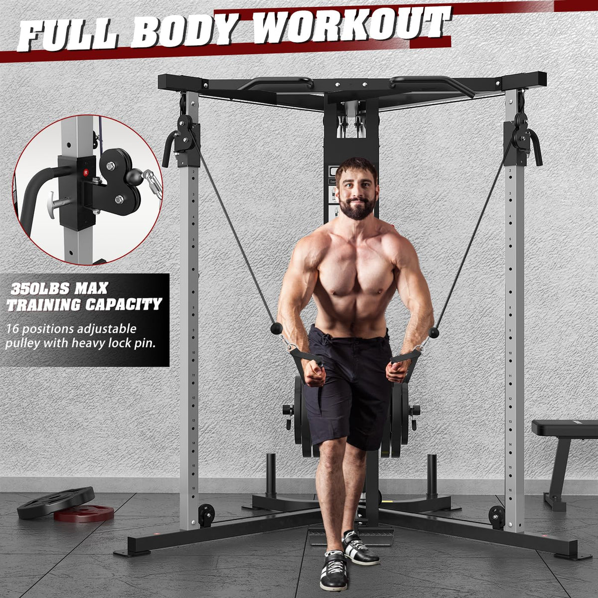 Cable Crossover Machine Functional Trainer