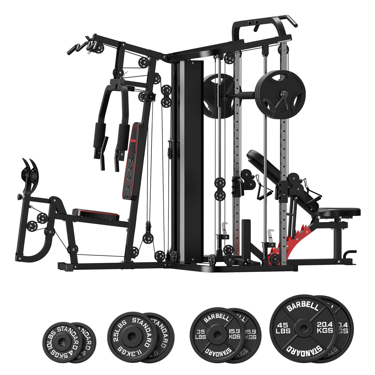 2-IN-1 Multi Gym Station and Smith Machine