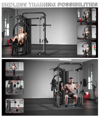 2-IN-1 Multi Gym Station and Smith Machine