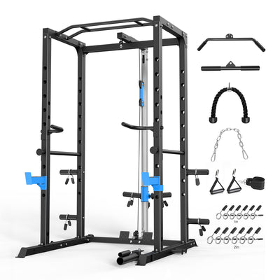 Power Cage, Multi-Functional Power Rack with Complete Attachments 896