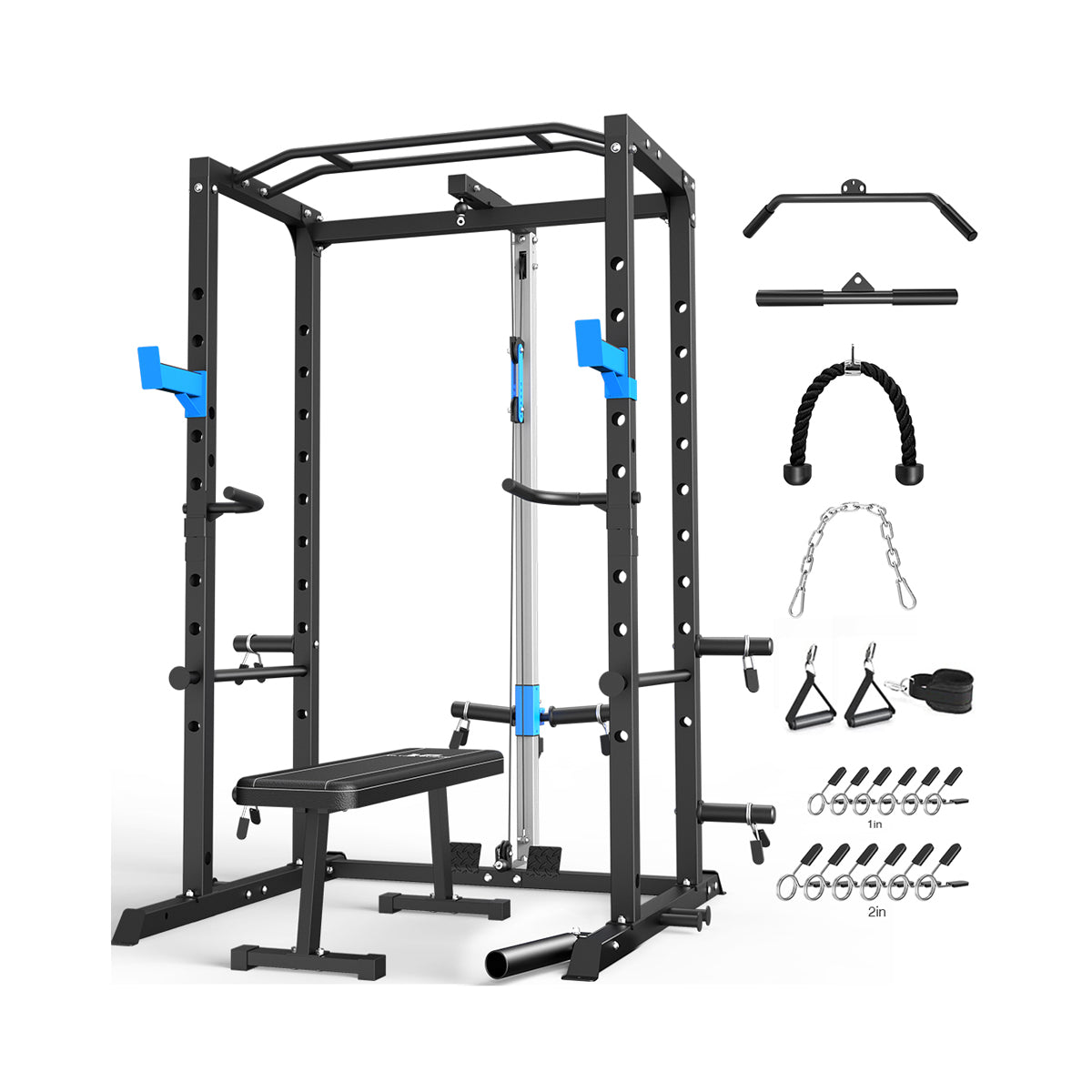 Power Cage, Multi-Functional Power Rack with Complete Attachments 896
