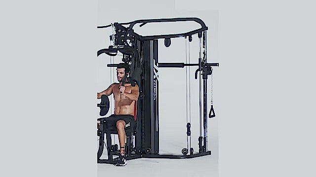 Load video: 2-IN-1 Multi Gym Station and Smith Machine