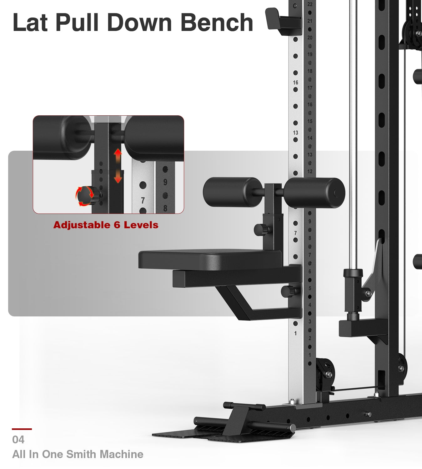 Smith Machine with 320lbs Weight Stack DN-938B
