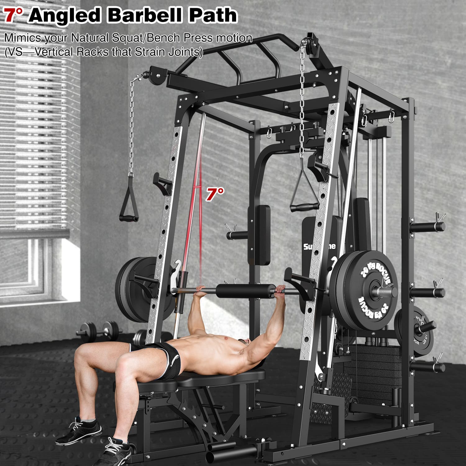 All-in-One Smith Machine Rack – JX FITNESS