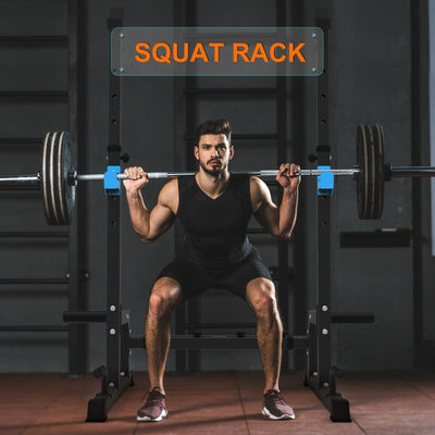 Adjustable Squat Rack,Multi-Function Barbell Rack 855