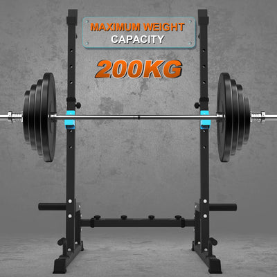 Adjustable Squat Rack,Multi-Function Barbell Rack 855