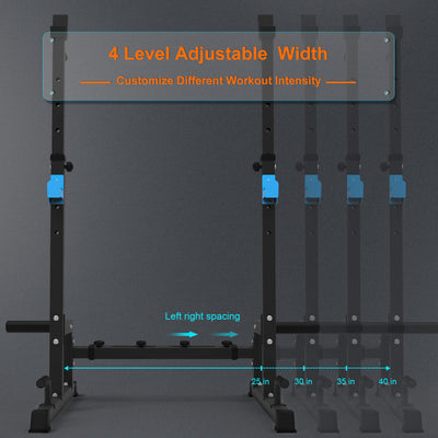 Adjustable Squat Rack,Multi-Function Barbell Rack 855