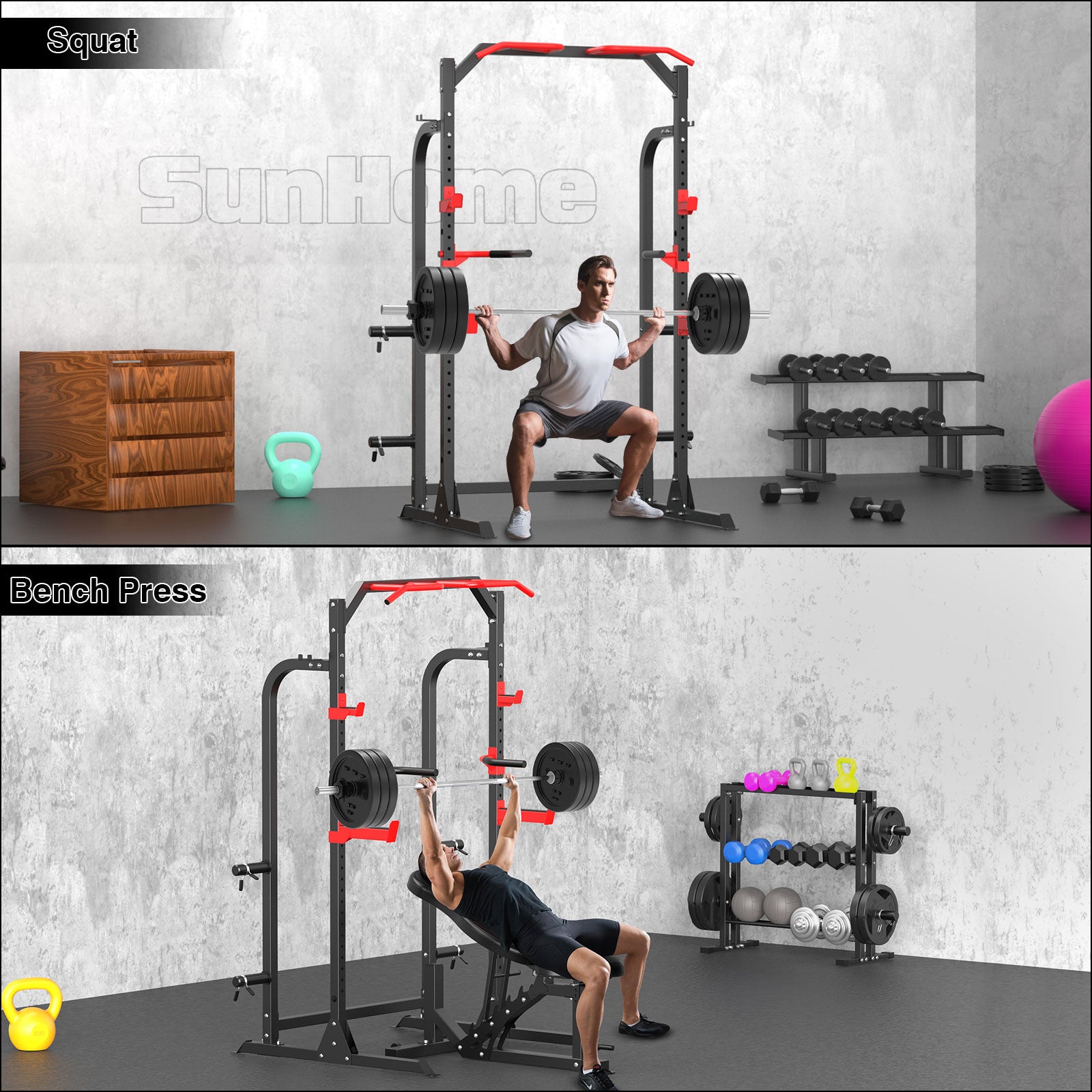 Power Cage Squat Rack SH-919