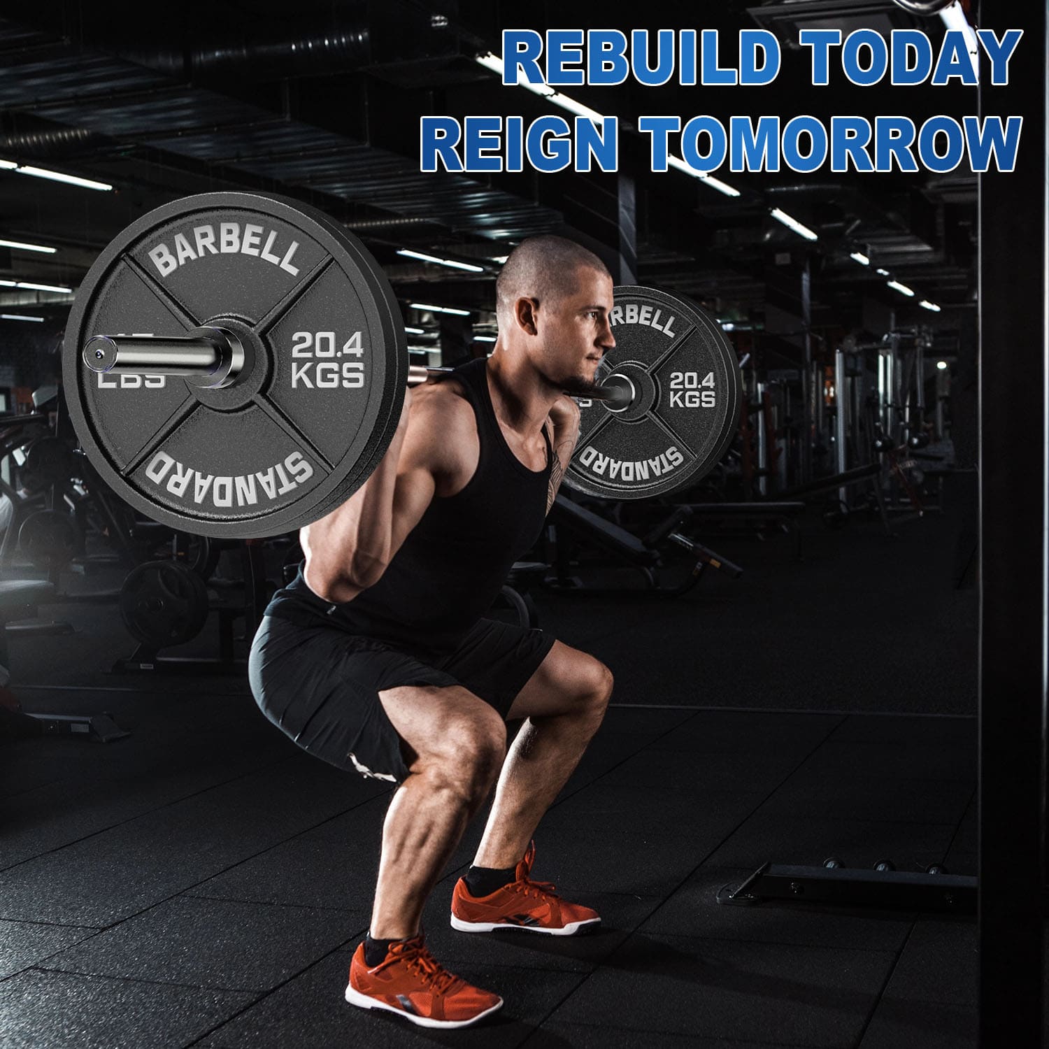 2 Inch Cast Iron Weight Plates Package 150lbs（2*5lbs+2*10lbs+2*25lbs+2*35lbs）