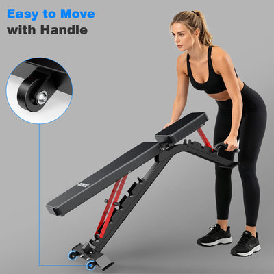 Commercial Adjustable Weight Bench | Item Weight:48lbs